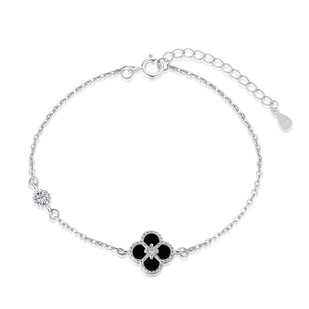 [AuraEcho]Delicate Four Leaf Clover Bracelet