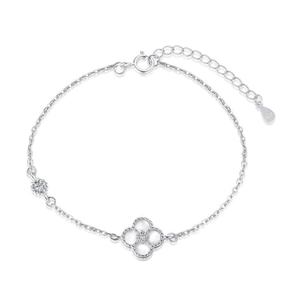 [AuraEcho]Delicate Four Leaf Clover Bracelet