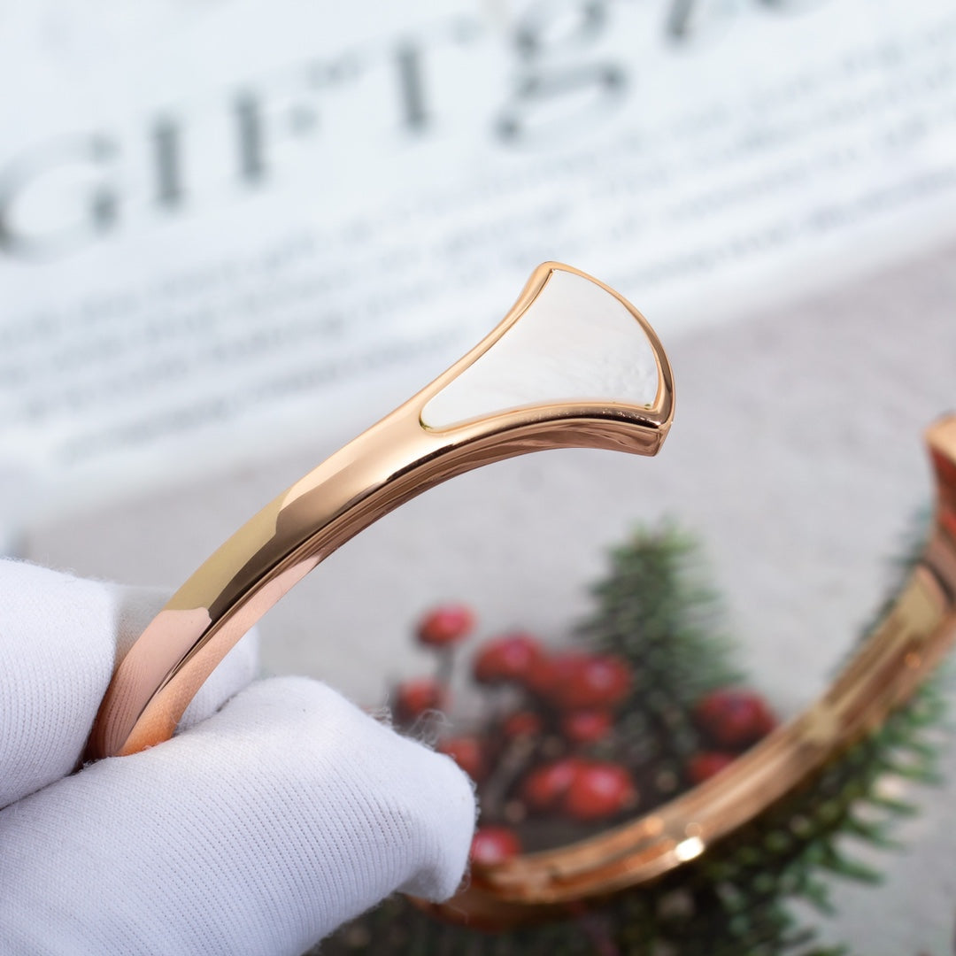 [AuraEcho]DREAM BRACELET OPEN PINK GOLD MOP DIAMOND