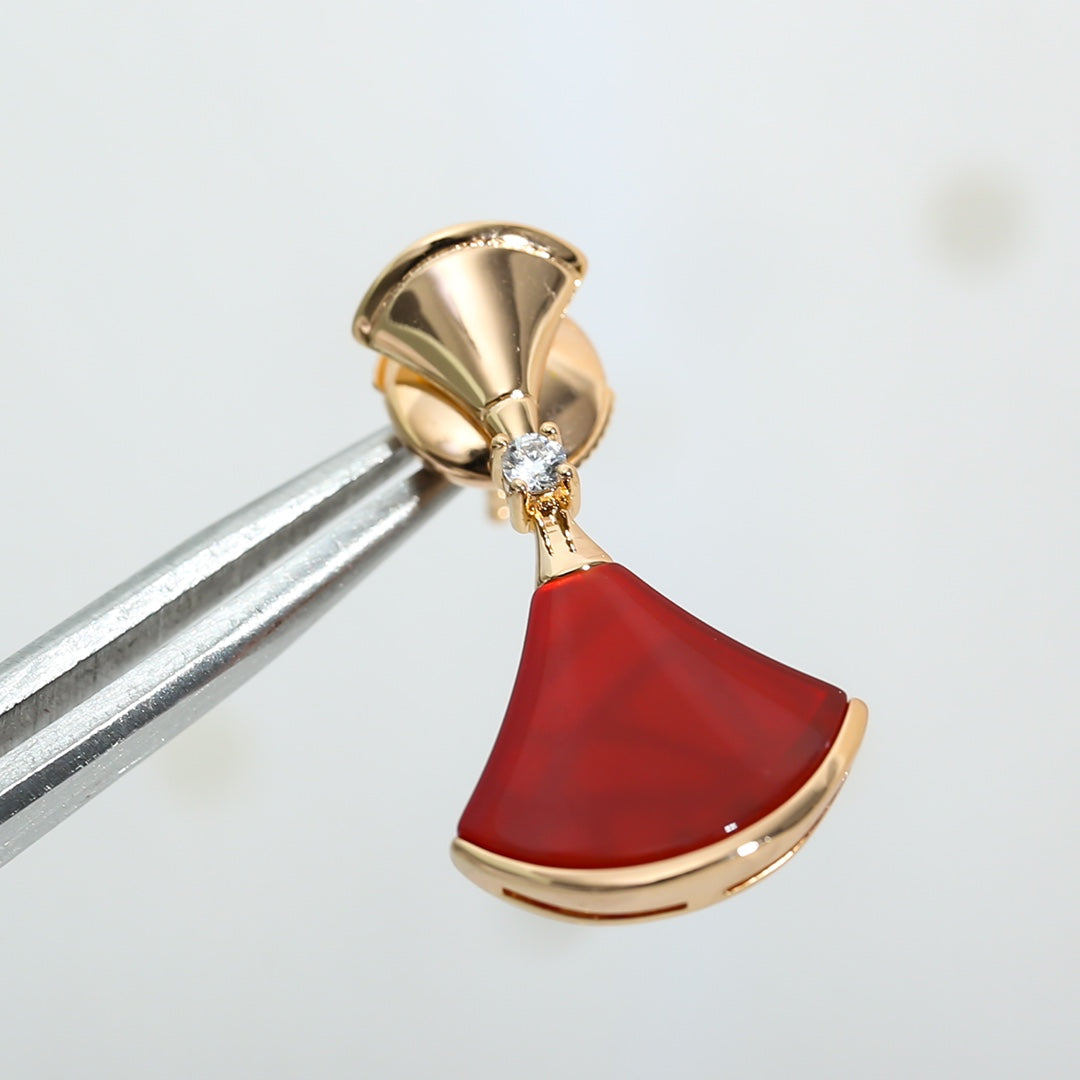 [AuraEcho]DREAM Carnelian PINK GOLD EARRINGS