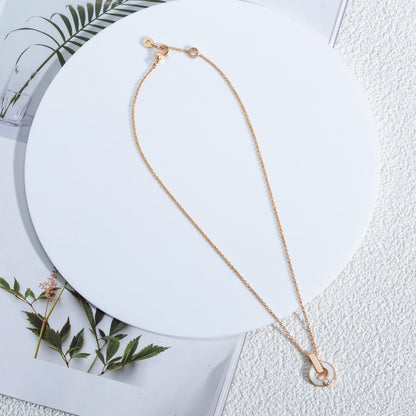 [AuraEcho]GARI NECKLACE PINK GOLD MOP
