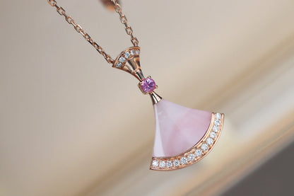 [AuraEcho]DREAM NECKLACE PINK MOP DIAMOND