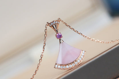 [AuraEcho]DREAM NECKLACE PINK MOP DIAMOND