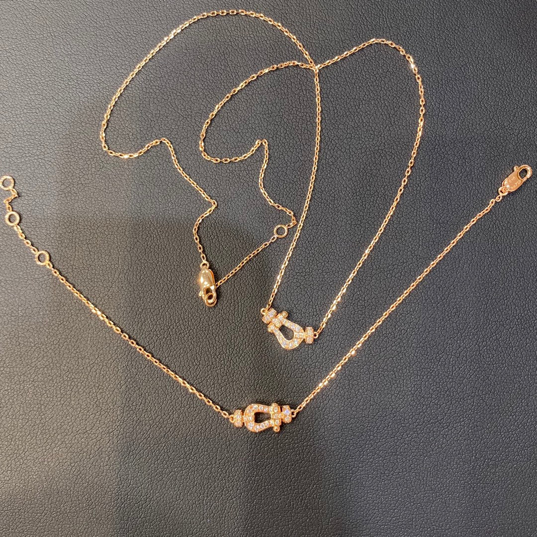 [AuraEcho]FORCE 10 DIAMOND PINK GOLD NECKLACE MINI MODEL