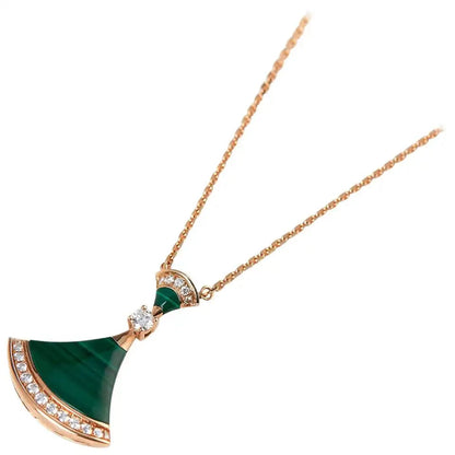 [AuraEcho]DREAM NECKLACE MALACHITE DIAMOND
