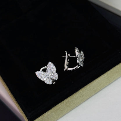 [AuraEcho]BUTTERFLY ALL DIAMOND EARRINGS