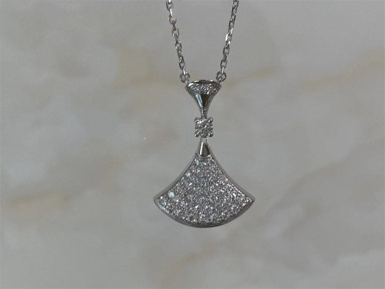 [AuraEcho]DREAM NECKLACE SILVER FULL DIAMOND