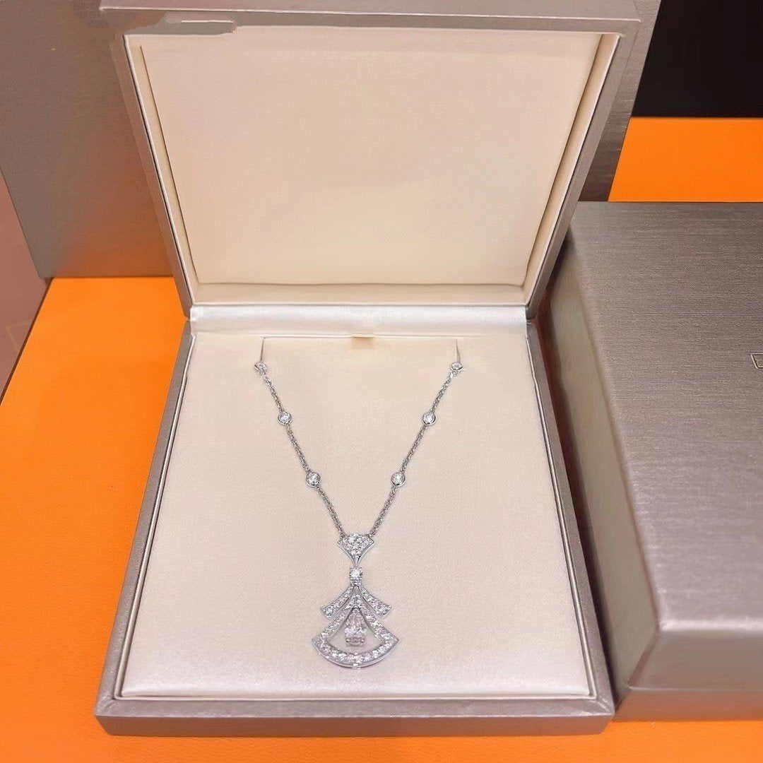 [AuraEcho]DREAM NECKLACE WHITE DIAMOND SILVER