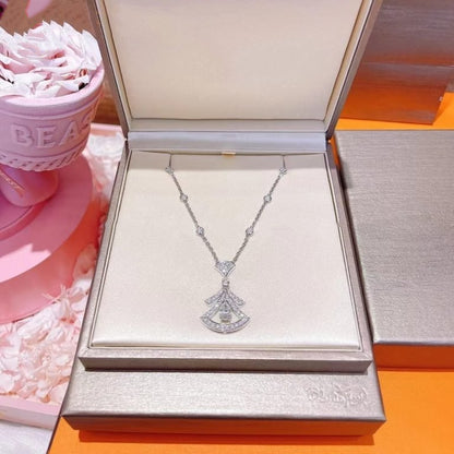 [AuraEcho]DREAM NECKLACE WHITE DIAMOND SILVER