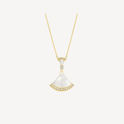 [AuraEcho]DREAM NECKLACE MOP GOLD DIAMOND