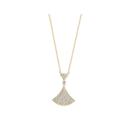 [AuraEcho]DREAM NECKLACE GOLD FULL DIAMOND