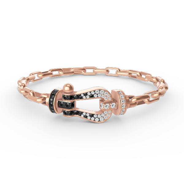 [AuraEcho]FORCE LARGE HORSESHOE CLASP  METAL BRACELET